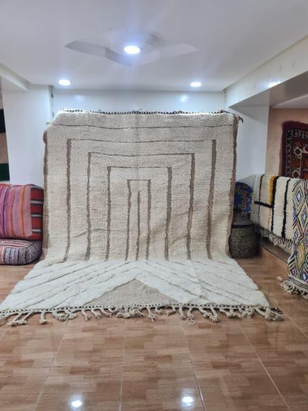 White Damiz Marokkaans handgemaakt tapijt